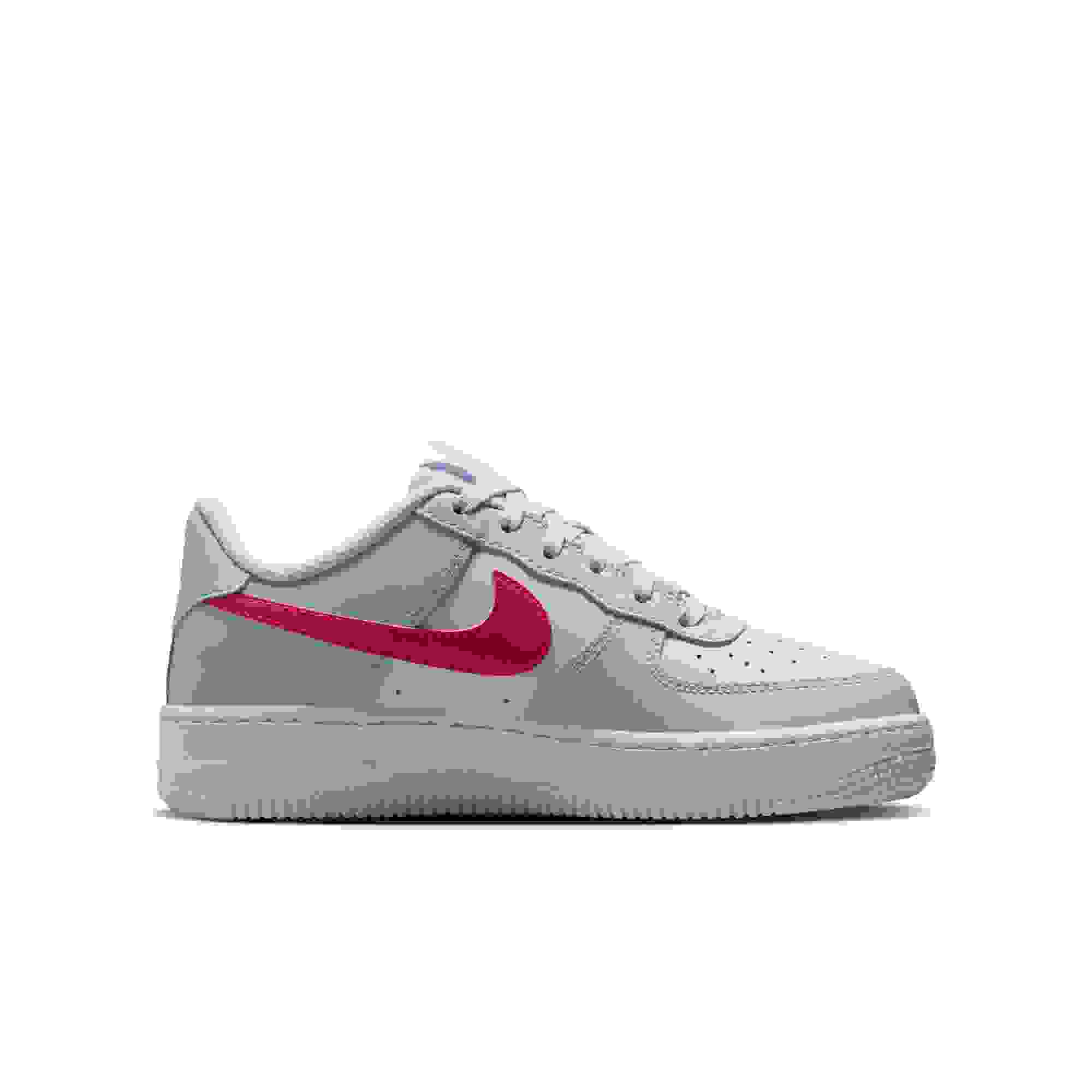 Nike Air Force 1 Grade School Girls' "Football Grey/Tropical Pink/Ghost/White" Shoe